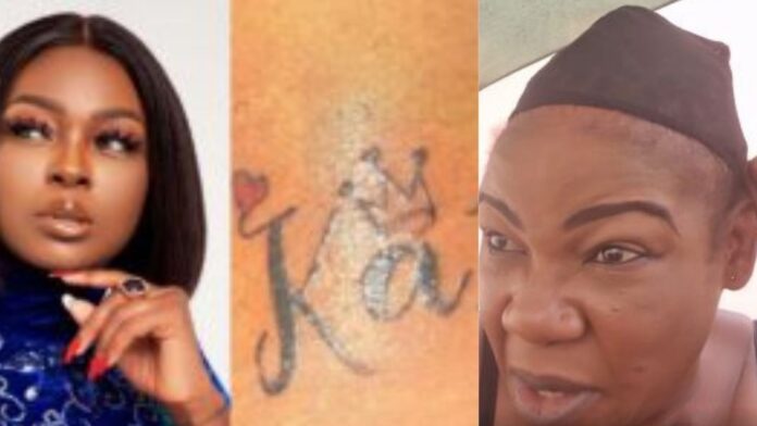 “You are very wicked and stupid”-Actress Ada Ameh Slams BBNaija Ka3na for Berating fan who Tattooed her name on her body.