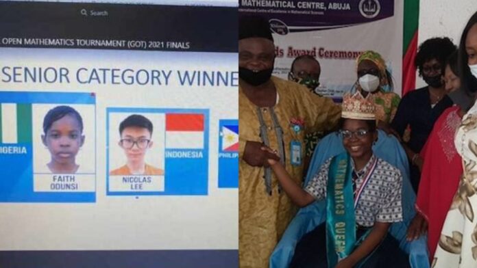 15 years old Nigerian girl wins Global Open mathematics Tournaments(photos)