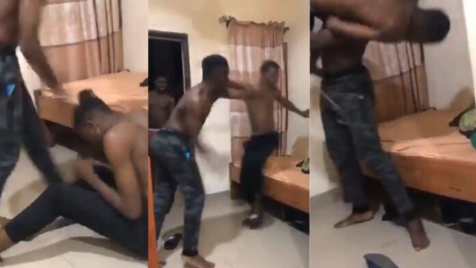 Moments Babcock Student Beats A Younger Student Mercilessly Because He Wore His Slippers (Video)