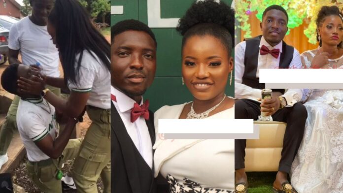 Nigerian cropper who faked stomach ache to propose to his lover at their POP finally ties the knot with her (photos)