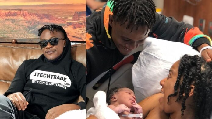 Nigerian Singer. Dotman welcome baby boy with his girlfriend in Texas(photo)