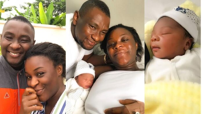 Actress Chacha eke welcomes 4th child with her husband,Austin(Photos)