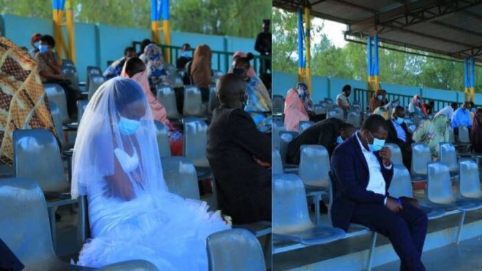 Newly Wed Couple spends their wedding night in a stadium for Violating Covid-19 protocols