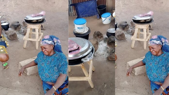 Woman weeps uncontrollably after unknown thief stole her carton of fish in Benue