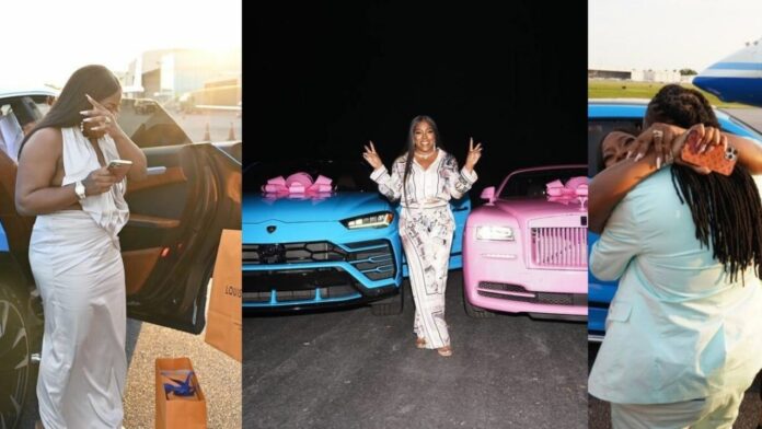 Man gifts his wife Rolls Royce, Lamborghini, other Designer packages as birthday gifts (Photos/Video)