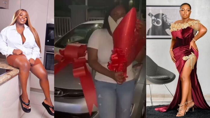 BBNaija Dorathy Gifts her look alike sister a Car on her 24th Birthday(video)