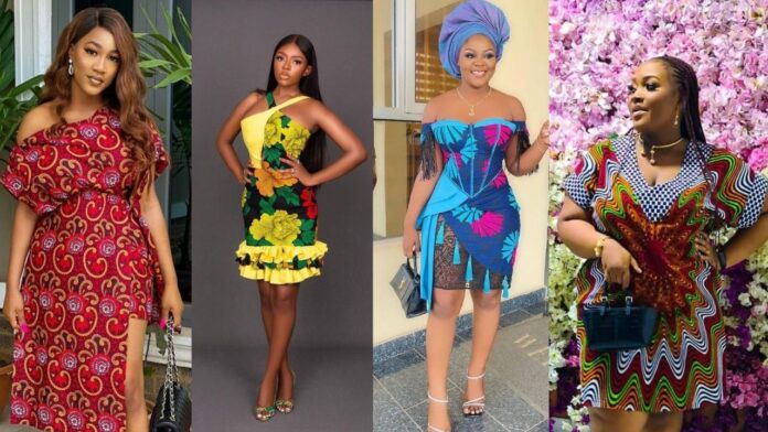 Stunning and Elegant Ankara short gown styles for Parties
