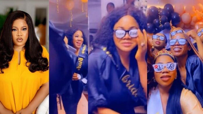 Toyin Abraham shows off hilarious dance moves during Toyin Lawani’s bridal shower (watch)
