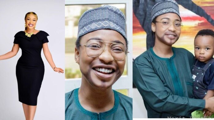 Actress,Tonto Dikeh wishes herself a Happy Fathers day(photos)