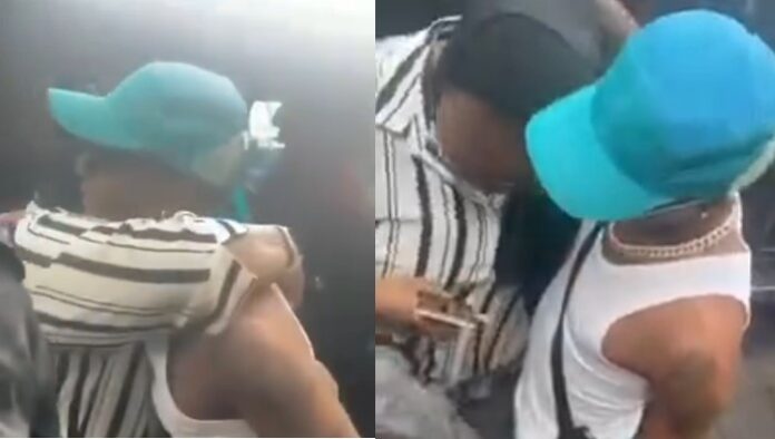 Female fan burst into tears as Wizkid hugs her in Abuja (Video)