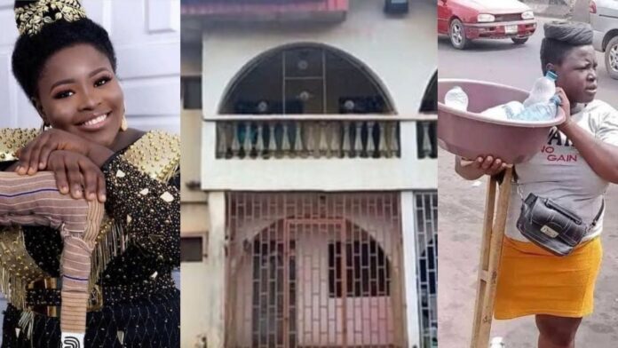 Viral Lagos amputee hawker, Daniel Mary acquires N17.5m house in Lagos And Already constructing a pure water factory (Photo)