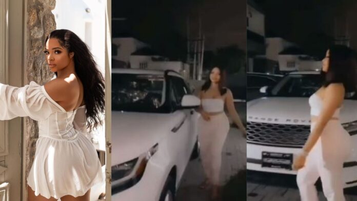 Reality TV star, Nengi, acquires Range Rover(Video)