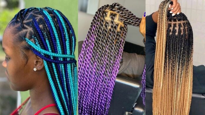 Hairstyles : Beautiful Mixed Color Braided Hairstyle Ideas you should Try Next