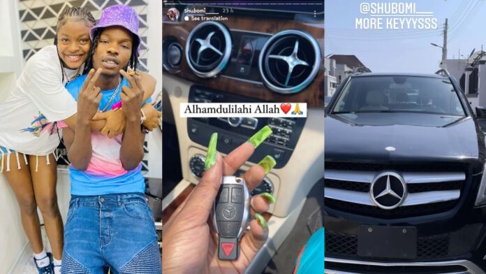 Naira Marley's Sister buys new Benz worth millions (Photos)