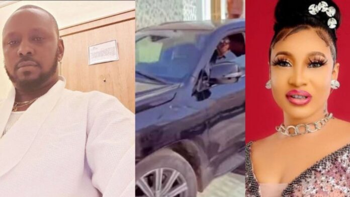 Prince Kpokpogri Finally gets seized Lexus SUV from ex-lover, Tonto Dikeh (Video)