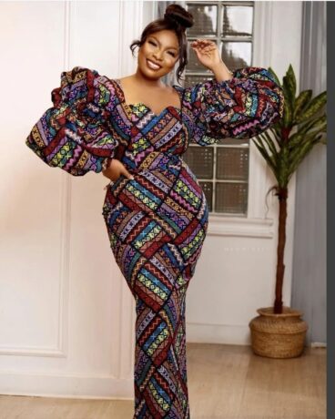 attractive latest ankara long gown styles 