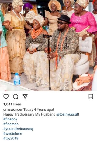  “We die here” – Singer, Omawumi writes as she Marks 4th wedding anniversary with husband