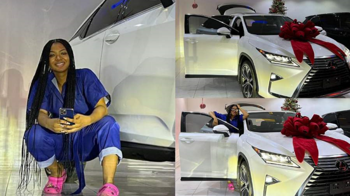 BBNaija Star, Liquorose Buys Herself A Brand New Lexus SUV As New Year’s Gift(photos)