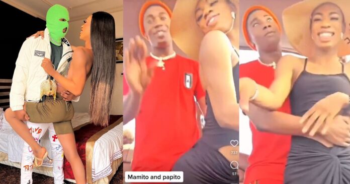 “Papito don finally cast” – Nigerians reacts to loved-up video of James Brown with a mystery man (Video)