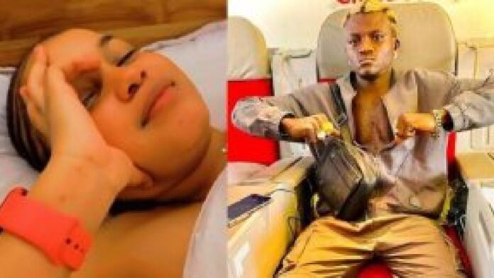 Portable shows off his babe hours after landing in Kenya(Video)