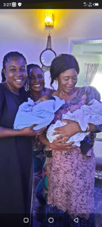   Celebration as 51-year-old Nigerian woman gives birth to twins after over 20 years of waiting