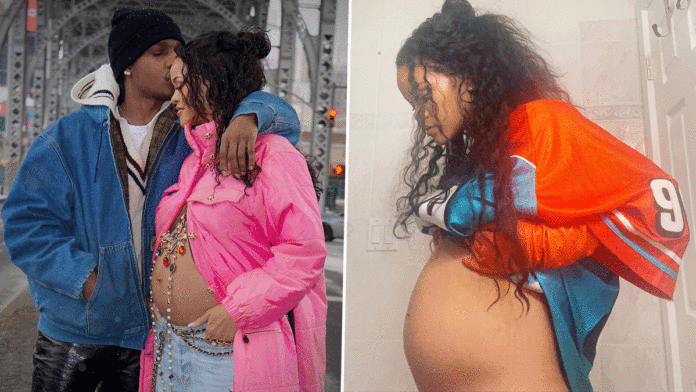 Singer, Rihanna shows off her growing baby bump days after her pregnancy was announced