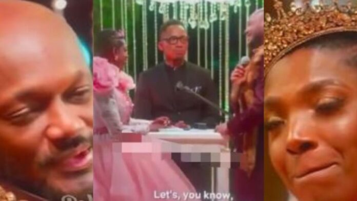“I don’t think I can breathe and live without you” – Annie Idibia tells husband, 2Baba as they renew their marital vows in private ceremony (video)