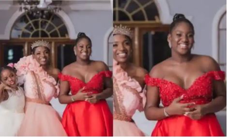  “13-year-old don dey show Brest?” – Netizens Tackle Annie Idibia Over Daughter’s Exposed Cleavage
