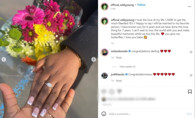 Nigerian Man Finally proposes to his girlfriend of 7 years with Helicopter (Photos)