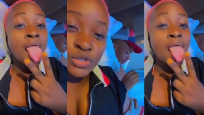 “Anita your man too sweet” – Side chic notifies main girlfriend after love-making with her boyfriend (Video)
