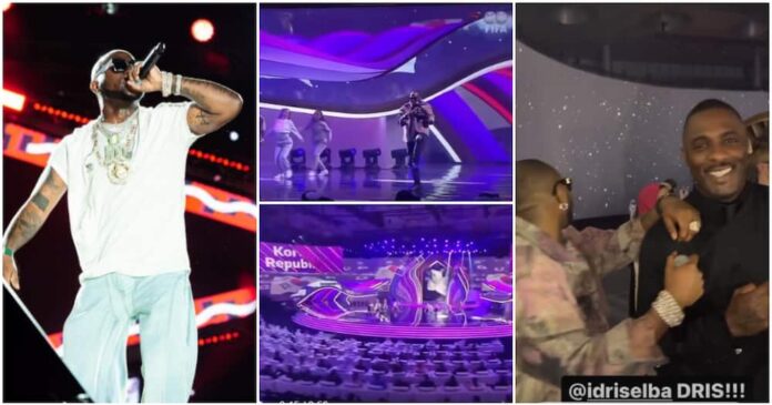 Davido in Qatar: Singer Seen Backstage With Idris Elba, Performs FIFA World Cup Theme Song As Millions Watch
