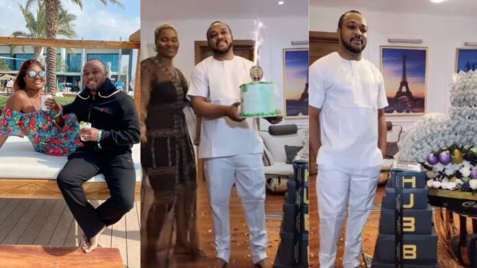 “I promise to do better,” actress Chizzy Alichi says as she surprises her husband with small $15k and other gifts on his birthday