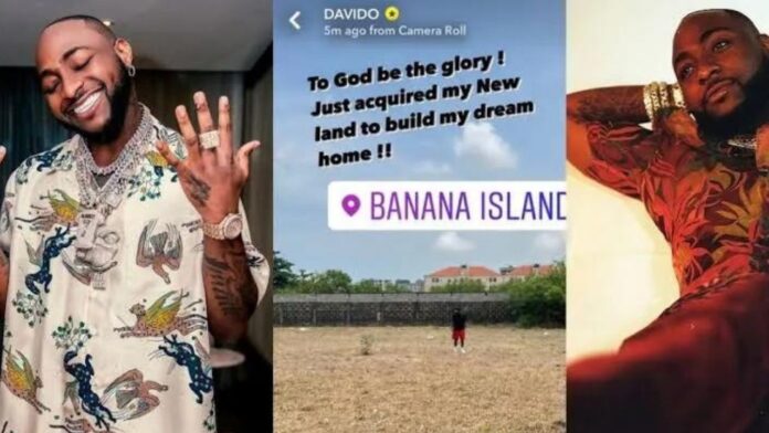 “It cost 2.5 Billion naira” – Davido reveals the price of the new land he acquired in Banana Island.