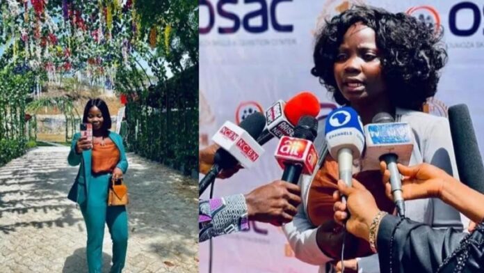 Nigerian lady arrested after she reportedly duped about 1200 Nigerians of about N4Billion