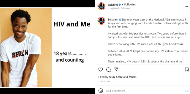 Gay rights activist, Bisi Alimi marks 18 years of living with HIV