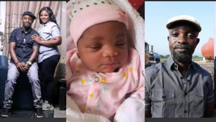 Nigerian Man who droves a Burning Tanker To A Safe place Welcomes Baby with His wife(Photos)