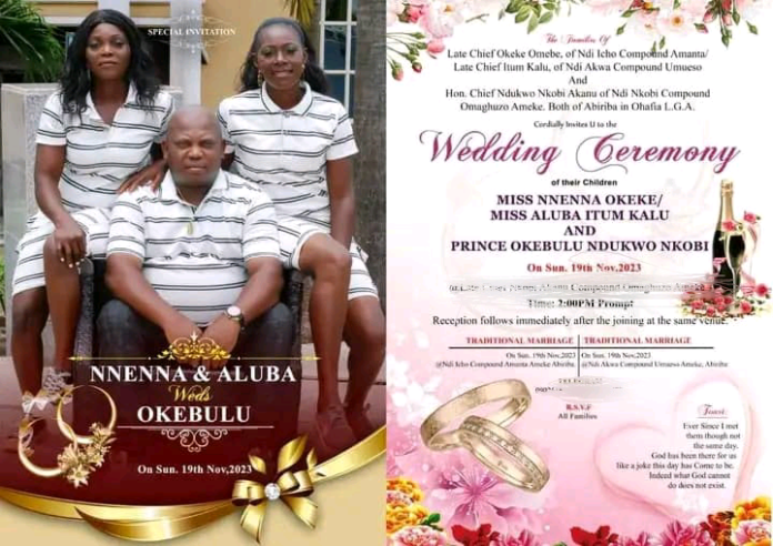 Nigerian Man Sparks Online Frenzy as he sets to Marry two women on the same day