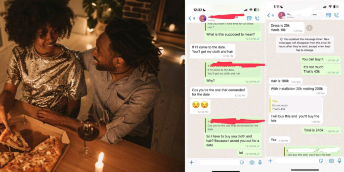 Nigerian lady amazes internet users with her audacity towards her extravagant date demands