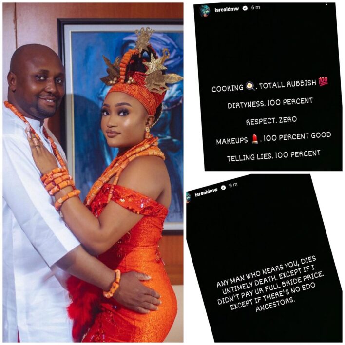 Any Man that near you will... - Isreal DMW sends a warning to his estranged wife, Sheila