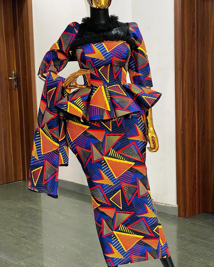Ankara Styles 2024; 15 Best And Unique Beautiful Ankara Skirt And Blouse Styles In Vogue