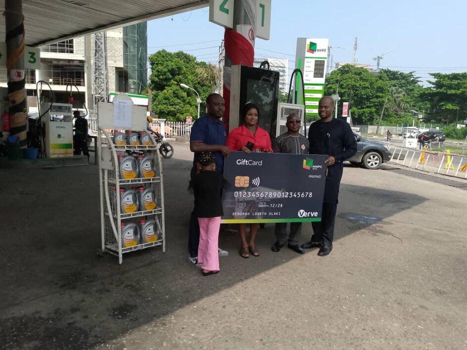 Mummy Zee and husband Visit NNPC to receive their N200k fuel Voucher(Photo)