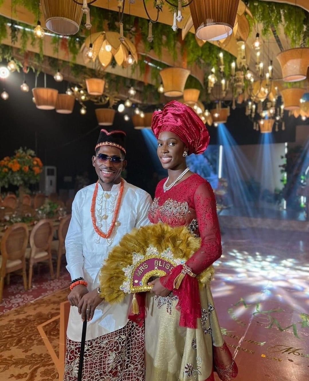 Moses Bliss weds his fiance Marie Wiseborn traditionally in Ghana (photos)